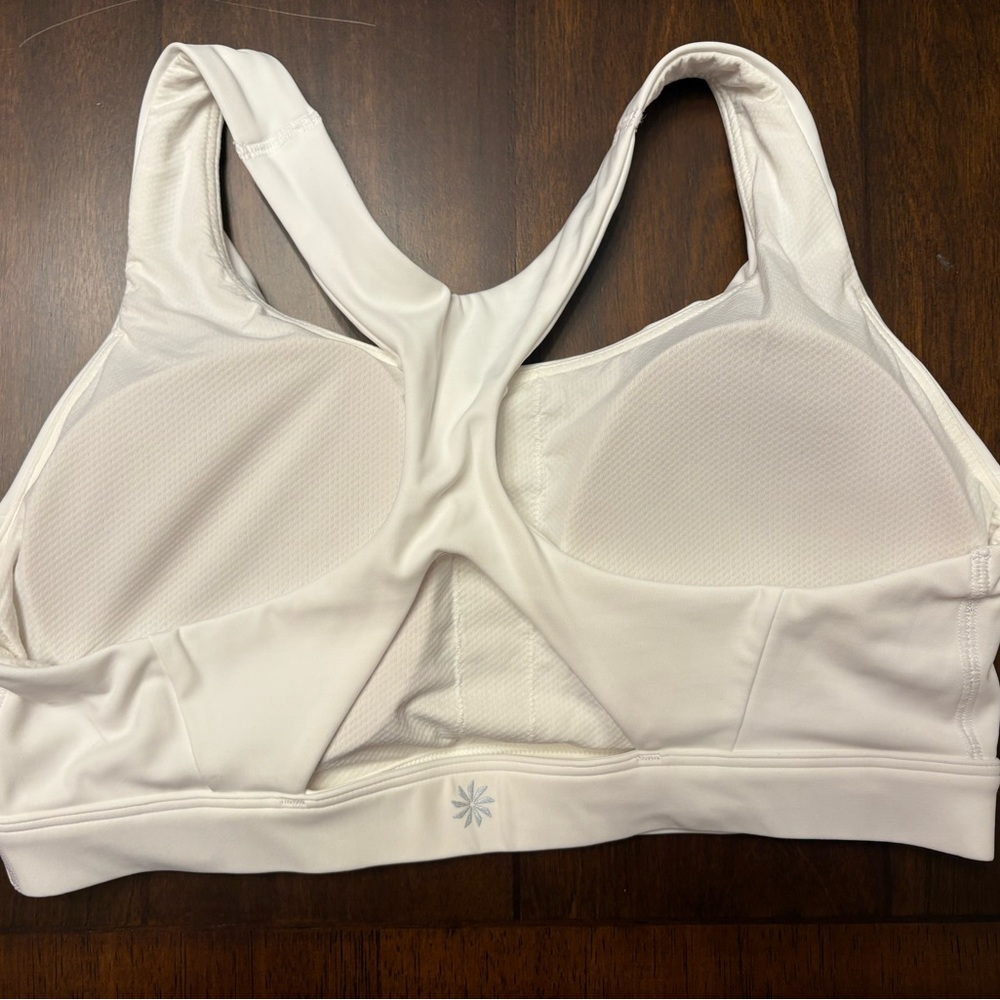 Athleta White Sports Bra-Pads are Included - Picture 3 of 4